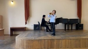 Дж. Фрескобальди. " Прелюдия и Токката". Труба - Валерий Кондратов. 9 марта 2021 года