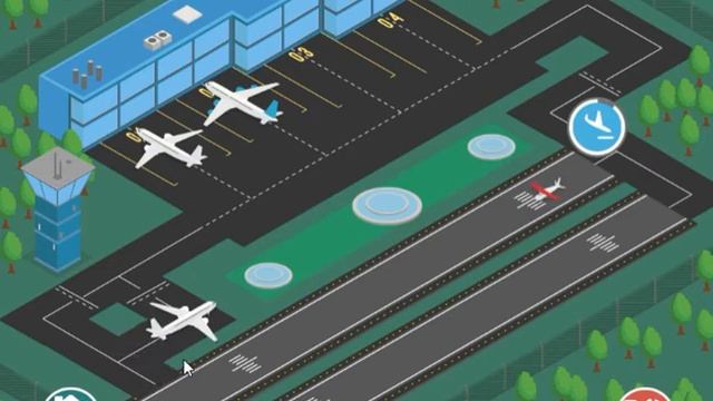 Игра Airport Rush сажаем самолеты в роли диспетчера 6 часть смотреть онлайн