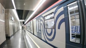Москва. Состав «Москва» на станции «Юго Восточная». 23 апреля 2022