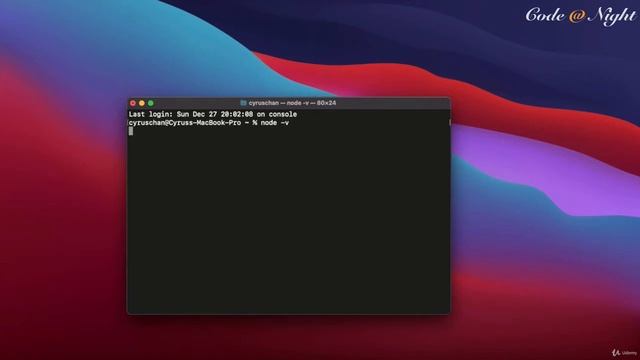 Complete Node JS course | 001 Install nodejs and vscode | Udemy | Code at Night