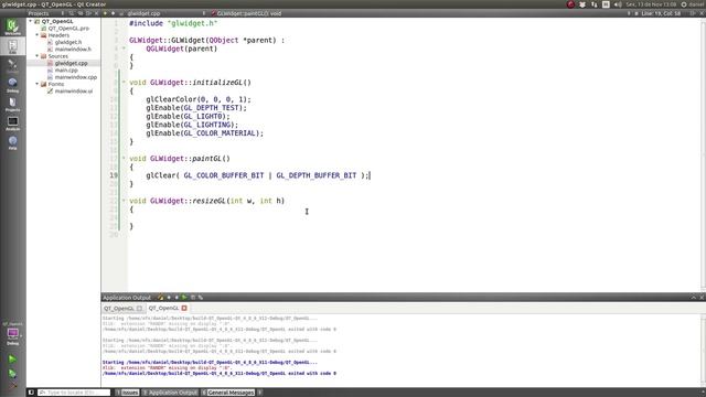 QT + OpenGL with interface (Part 01) смотреть онлайн