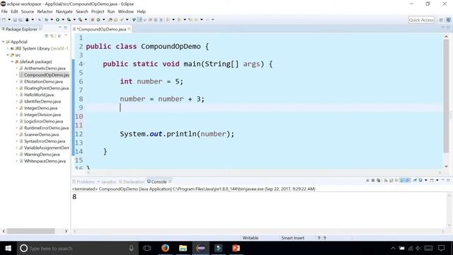 Java Compound Operators - Combined Assignment Arithmetic Operator Examples - Java Tutorial смотреть онлайн