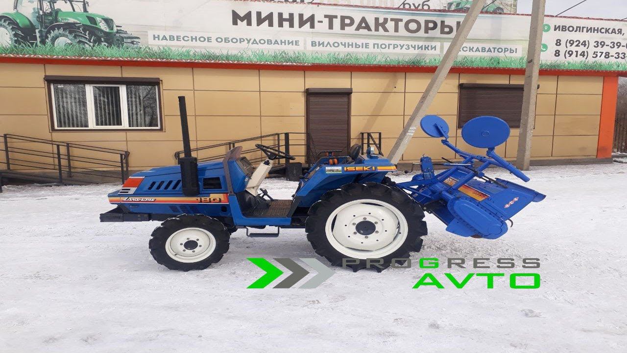 Японский минитрактор в Улан-Удэ ПРОГРЕСС АВТО полноприводный дизельный ISEKI TU180 колея 96 см