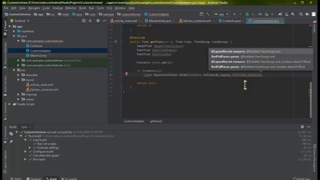 LISTVIEW ANDROID STUDIO смотреть онлайн