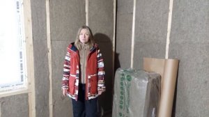 Утепление каркасного дома льняными матами Экопланета.