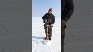 Самодельный редуктор для ледобура, из стартера.