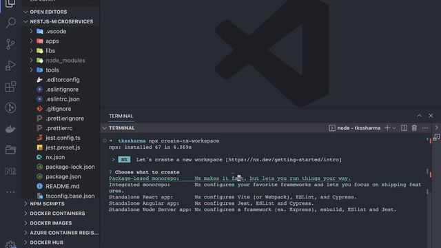 Nx Monorepo for Building Microservices -- Getting started #01 смотреть онлайн