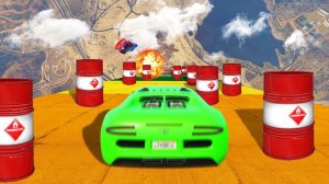 Новый СПУСК БЕЗ ТОРМОЗОВ на Читерских Машинах С ПРЕПЯТСТВИЯМИ в ГТА 5 Моды! (Крутые Тачки, Трамплин)