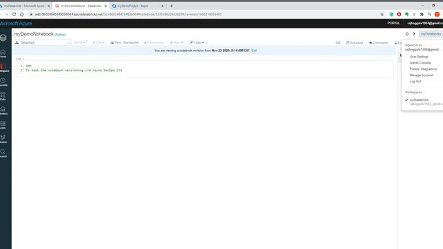 Azure Databricks DevOps Git syncing error смотреть онлайн