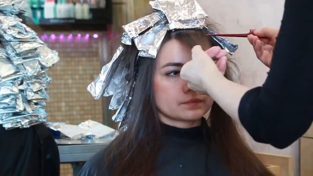Урок 12. Модные техники окрашивания. Foloyage V Blond. Фолаяж. Растяжка цвета.