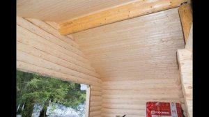 Потолок в срубе.