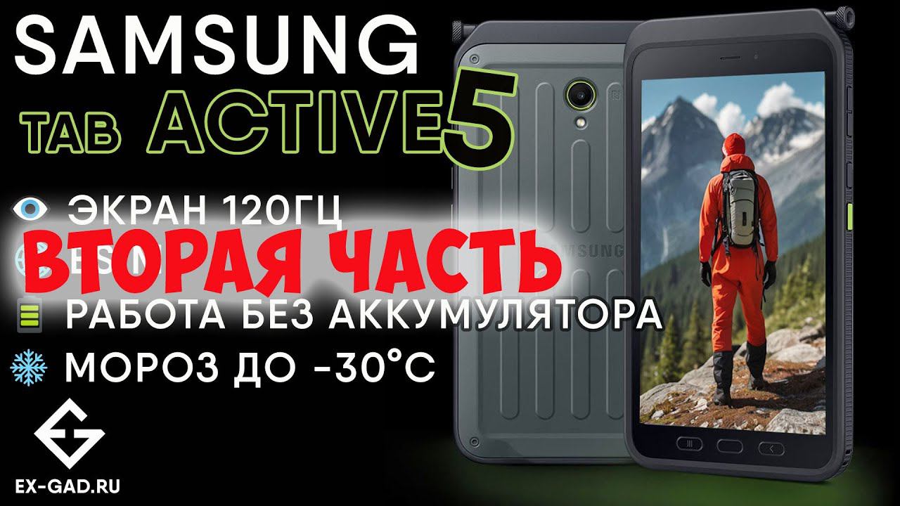 Защищённый планшет SAMSUNG TAB ACTIVE5 5G (версия 8/256). Проверка №332 для клиента из г. Магадан.