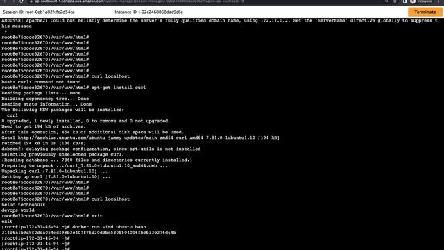 Docker | Tutorial | Fully Practical | Web-Server Setup in Docker |Part-3 #aws #devopsengineer#docke