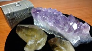 71. Аметист. Цитрин. Красивый минерал аметист.