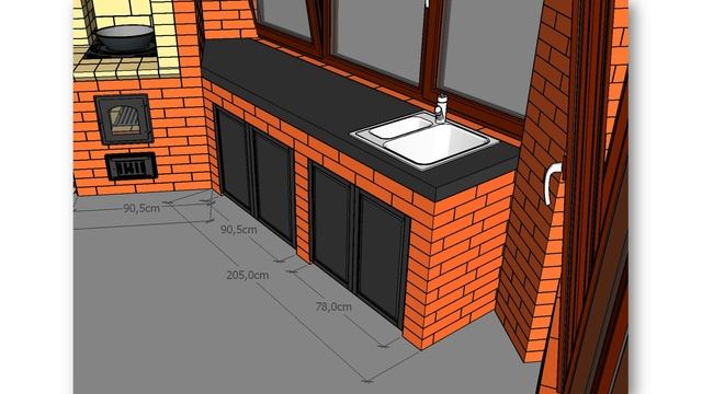 БЕСЕДКИ ЗАКРЫТЫЕ с комплексом барбекю для закрытых помещений. Для самостоятельного строительства