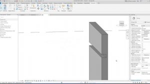 Вырезаем в стене место для перекрытия в revit