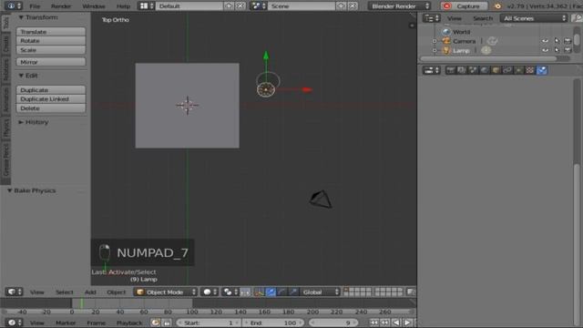 How to make cloth simulation in Blender 2.79 | Tutorial | #blendertutorial