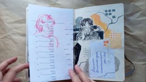 обзор скетчбука // sketchbook tour