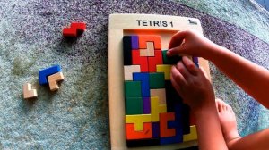Тетрис. Настольная игра. Головоломка для детей.