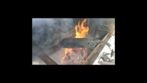 Прожиг глушителя скутера на костре