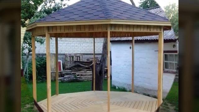 Беседка из дерева для дачи смотреть онлайн
