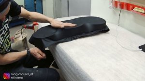 Как перетянуть подиумы Renault Sandero #magicsound_nt