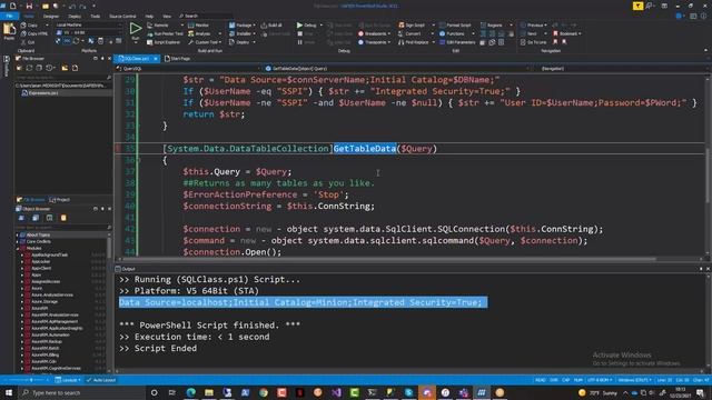 Microsoft SQL Server - Powershell Classes: Part 1