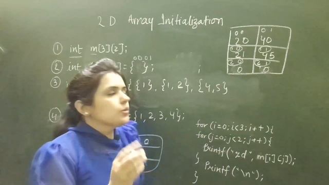 initializing 2d array in c