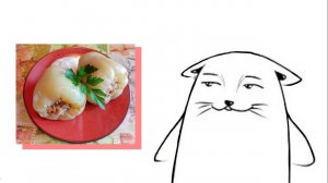 Фаршированный перец с бурым рисом и курицей!   Рецепт в описании ♡