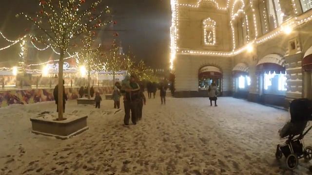 Красная площадь вечер, зима смотреть онлайн