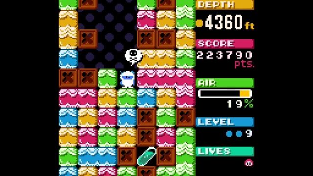 Mr. Driller Dig Dug Hack (Game Boy Color) смотреть онлайн