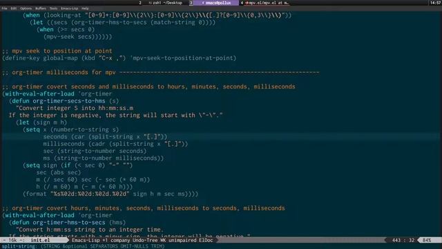 Control mpv with emacs and seek to the millisecond in videos with timestamps смотреть онлайн