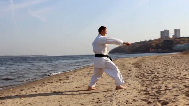 Ката Хейан шодан под музыку. ALMAZ каратэ клуб, Абэ Рю.(Учебное пособие, shotokan kata heian shodan смотреть онлайн