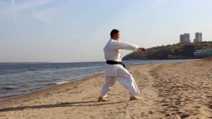 Ката Хейан шодан под музыку. ALMAZ каратэ клуб, Абэ Рю.(Учебное пособие, shotokan kata heian shodan