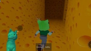 ОНА МСТИТ НАМ.. Roblox Cheese Escape | КОТЁНОК ЗЕЛЁНКА