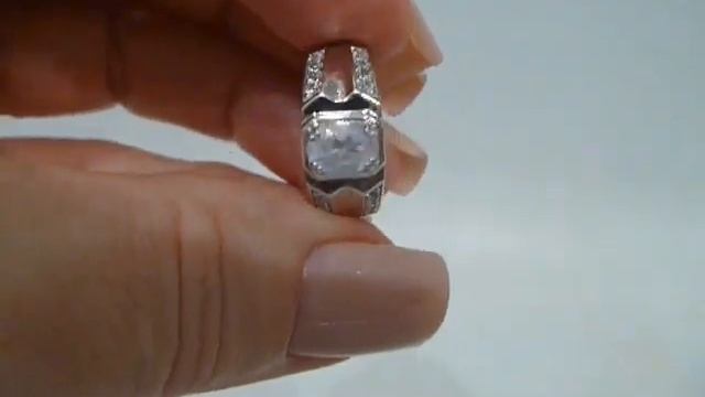 Кольцо с натуральным африканским радужным лунным камнем (адуляр) 0.61 ct Размер 17 Серебро 925 смотреть онлайн