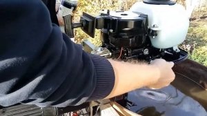Консервация двух тактного лодочного мотора Тохатсу5