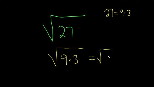 How to Simplify the Square Root of 27: sqrt(27) смотреть онлайн