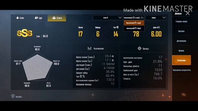 Ветрел!!! СТАТИСТИКА АККАУНТА  ID KD PROFILE RANK.