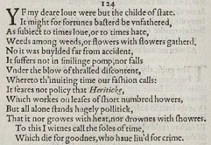 Шекспир, сонет 124
