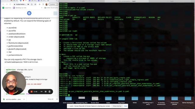 CKAD Lab 34 (Kubernetes Certification): PV, PVC, Pod with PVC Part 2 of 4 смотреть онлайн