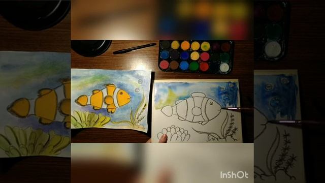 Мастер-класс № 3 из серии "Рисуем подводный мир" смотреть онлайн