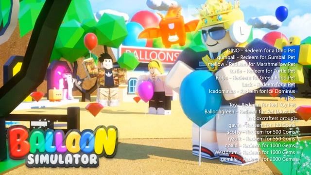Roblox Balloon Simulator Codes (September 2021) смотреть онлайн