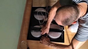 установка конфорок на вклеенную стеклокерамику