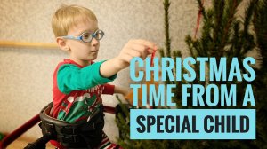 С Новым годом от Кирюши. Happy new year from  child with disabilities.