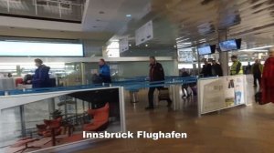 Innsbruck Airport Walk Tour INN - 4K