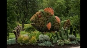 Самые яркие и красивые ЦВЕТЫ в мире. СКУЛЬПТУРЫ из цветов