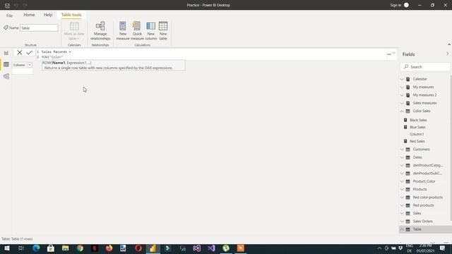 How to transpose dax measures in Power BI using ROW and Union function- 53 (Power BI Training)