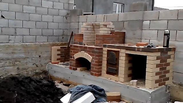 Мангал из клинкерного кирпича в Молдавии! смотреть онлайн