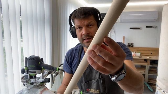 Процесс потокового изготовления круглой палочки на самодельной приспособе
